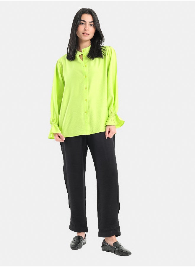 Clue Bell Cuff Plain Shirt  - Image 3