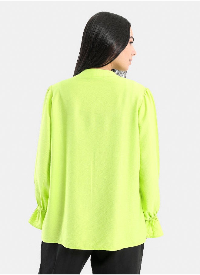 Clue Bell Cuff Plain Shirt  - Image 2