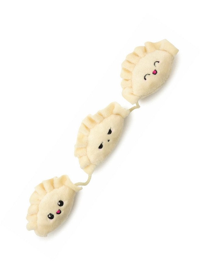 Fuzzyard Crinkle Plush Cat Toy with String and Catnip Inside (Dumplings) - Image 1