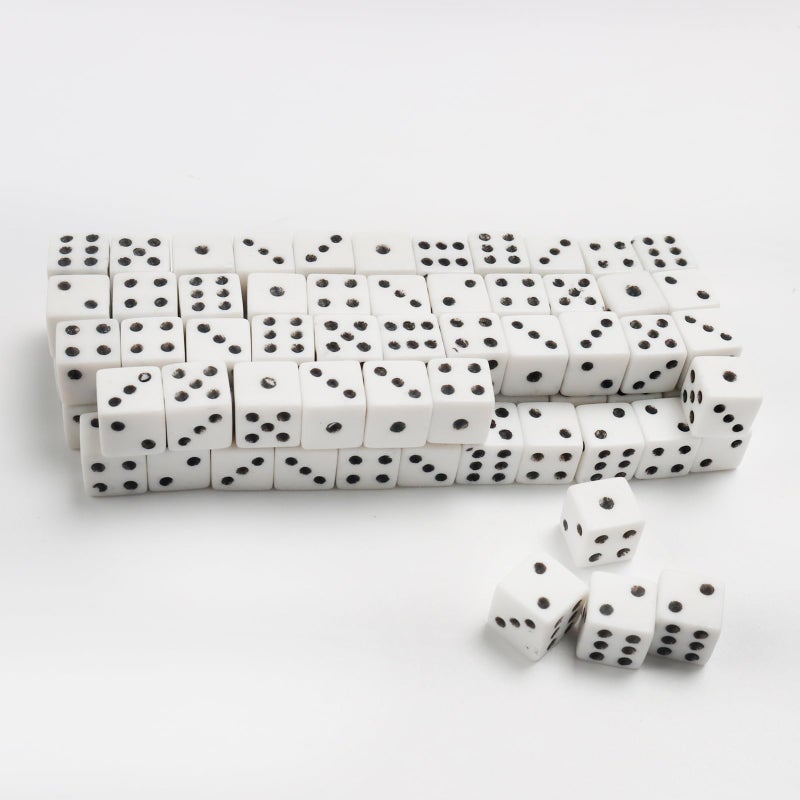 Bbiamsleep 300 Pieces Dices Set Mini Dice 6 Sided Game Dices Tiny Square Corner Dice (0.27 Inch/7mm) - Image 2