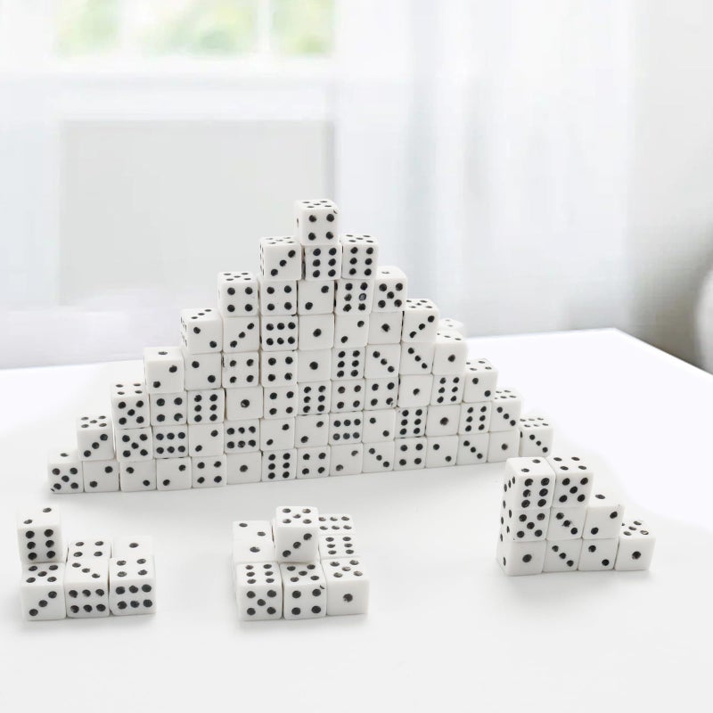Bbiamsleep 300 Pieces Dices Set Mini Dice 6 Sided Game Dices Tiny Square Corner Dice (0.27 Inch/7mm) - Image 4