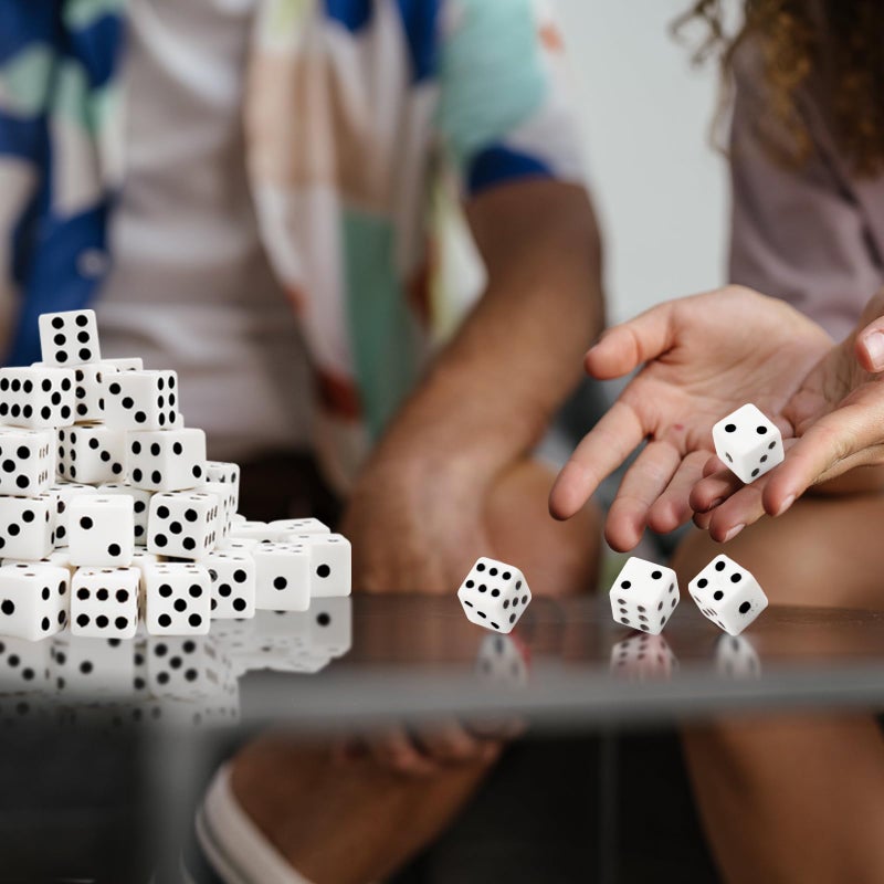 Bbiamsleep 300 Pieces Dices Set Mini Dice 6 Sided Game Dices Tiny Square Corner Dice (0.27 Inch/7mm) - Image 5