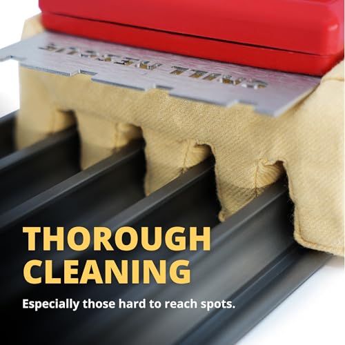 Grill Rescue BBQ Replaceable Cleaning Head, Bristle Free - Durable and Unique Grate Scraper Tools for Cast Iron or Stainless-Steel Grates, Barbecue Cleaner - Image 4