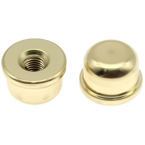 FDXGYH 1/4-27 Lamp Finials Caps 2 Pcs Solid Lamp Finials Caps Tapped of Tops for Lamp Shade Holder Harp(Gold) - Image 5