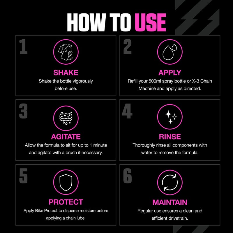 Muc Off Muc-Off Bio Drivetrain Cleaner, 500 Milliliters - Effective Biodegradable Bicycle Chain Cleaner and Degreaser Spray - Suitable for All Types of Bike - Image 5