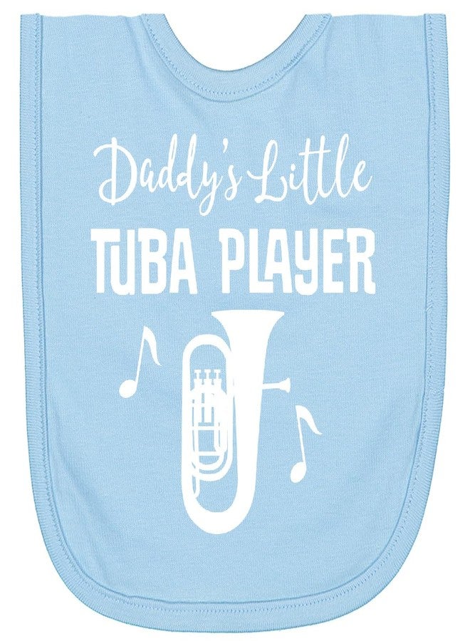 inktastic Future Tuba Player (Daddys Little) Newborn Bib Light Blue 2ad4e - Image 1