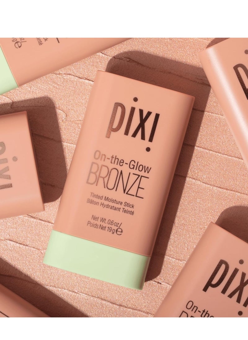 pixi Pixi On-the-Glow Bronze - SoftGlow, Hydrating Tinted Moisture Bronzer Stick with Ginseng, Aloe Vera & Fruit Extracts, For Cheeks & Lips, 19g / 0.6oz, Paraben-Free  - Image 3