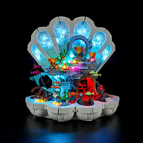 BRIKSMAX Led Lighting Kit for LEGO43225 The Little Mermaid Royal Clamshell Compatible with Lego Disney Building Blocks Model Not Include Lego Set - Image 1