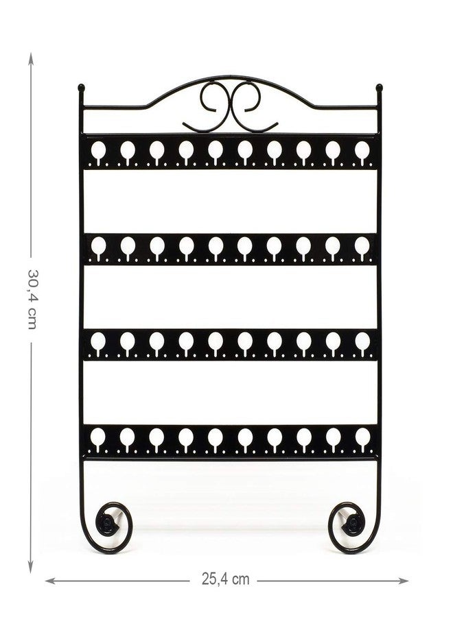 Mango Steam Tabletop Earring & Jewelry Organizer with Classic Display Stand for Earrings - Black - Image 5