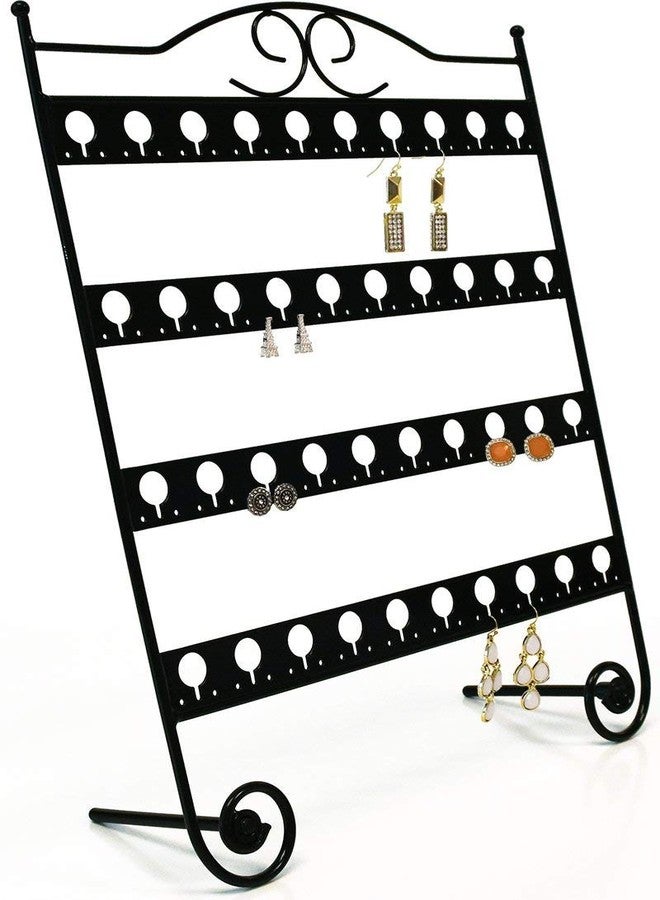 Mango Steam Tabletop Earring & Jewelry Organizer with Classic Display Stand for Earrings - Black - Image 3