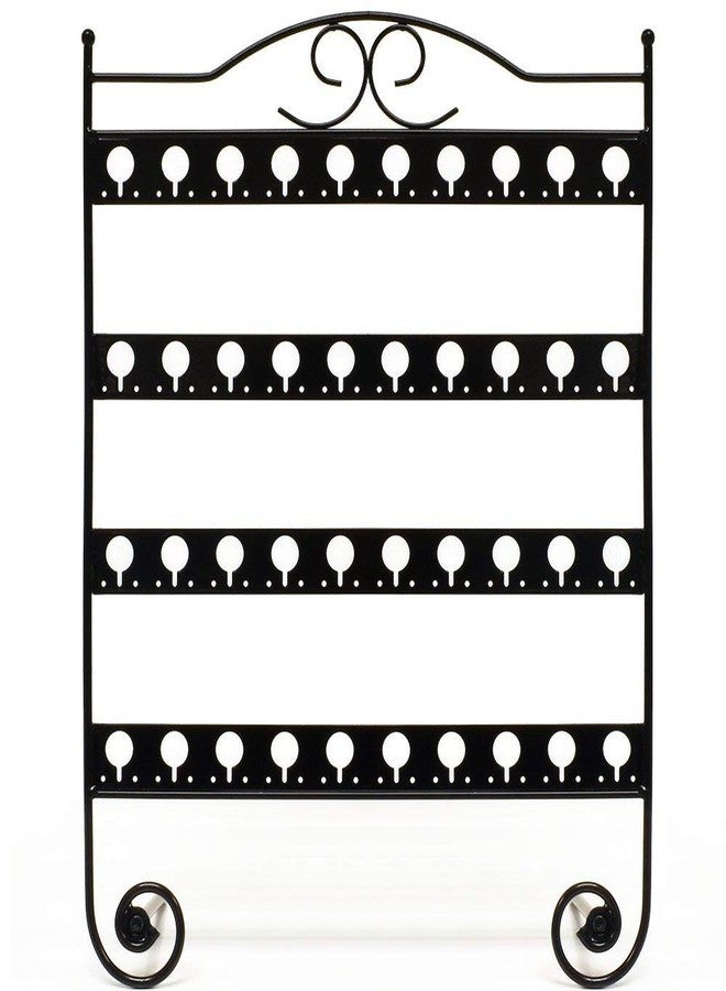 Mango Steam Tabletop Earring & Jewelry Organizer with Classic Display Stand for Earrings - Black - Image 1