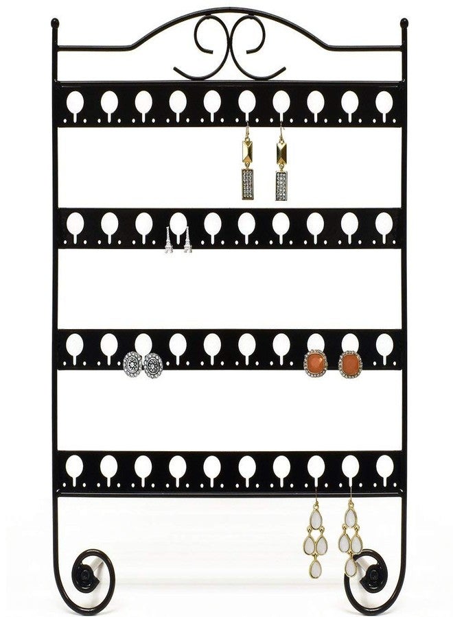 Mango Steam Tabletop Earring & Jewelry Organizer with Classic Display Stand for Earrings - Black - Image 2