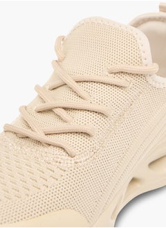 Celeste Women's Mesh Textured Sneakers with Lace-Up Closure  - Image 4