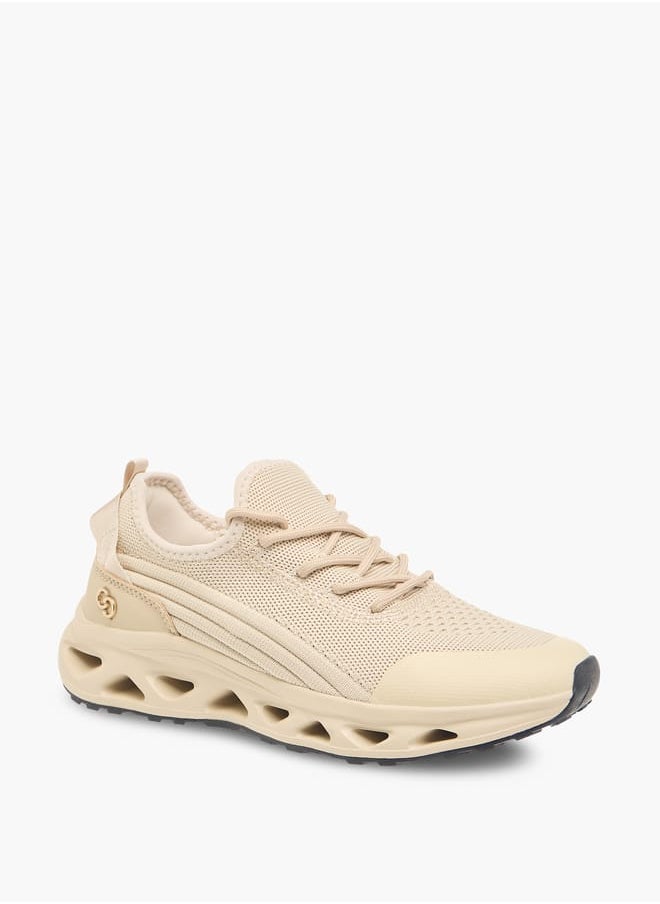 Celeste Women's Mesh Textured Sneakers with Lace-Up Closure  - Image 2
