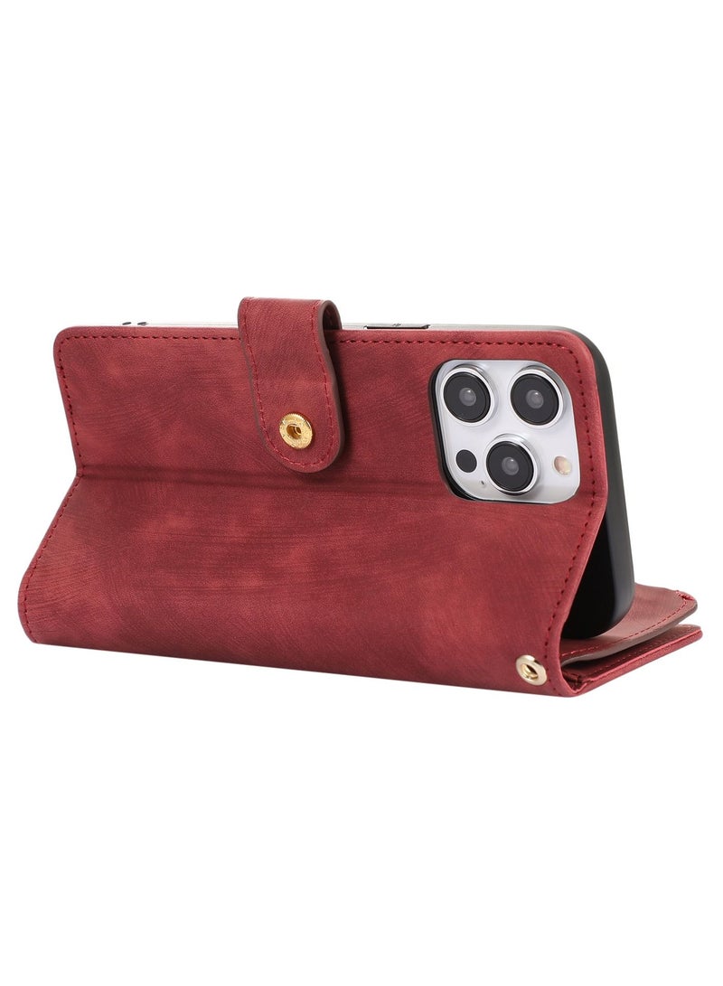 Suteni Flip Cover Leather Protective Mobile Phone Case for iPhone - Image 4