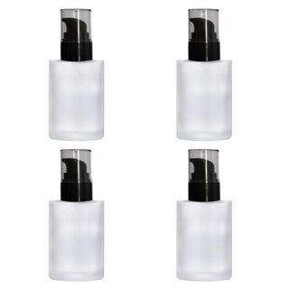 BH PLAST Clear Frosted Glass Bottle with Black Pumps for Serum Essential Oils Blends Skin Care Travel Toners Cosmetic DIY Pack of 6Pcs 30 ml - pzsku/Z476D46B0292026C647B6Z/45/1751962120/3d3130c1-6f31-4eb8-9803-97474c749669