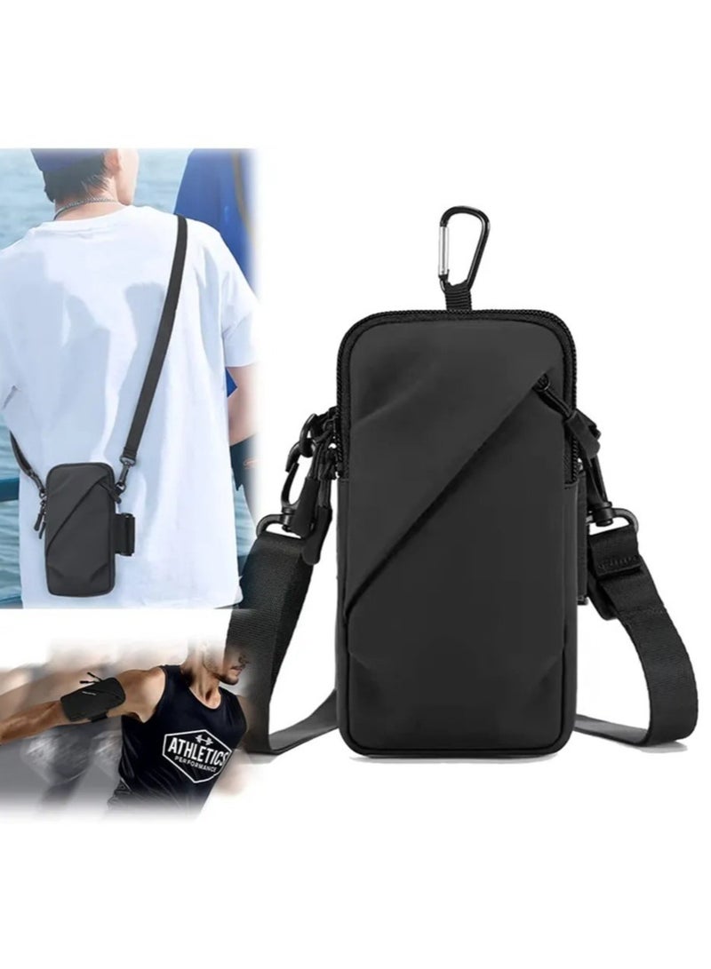 Generic Smartphone Armband Sleeve Pouch Bag Phone Arm Bands with Workout Fits Phone Android Phone Use for Running - Image 4