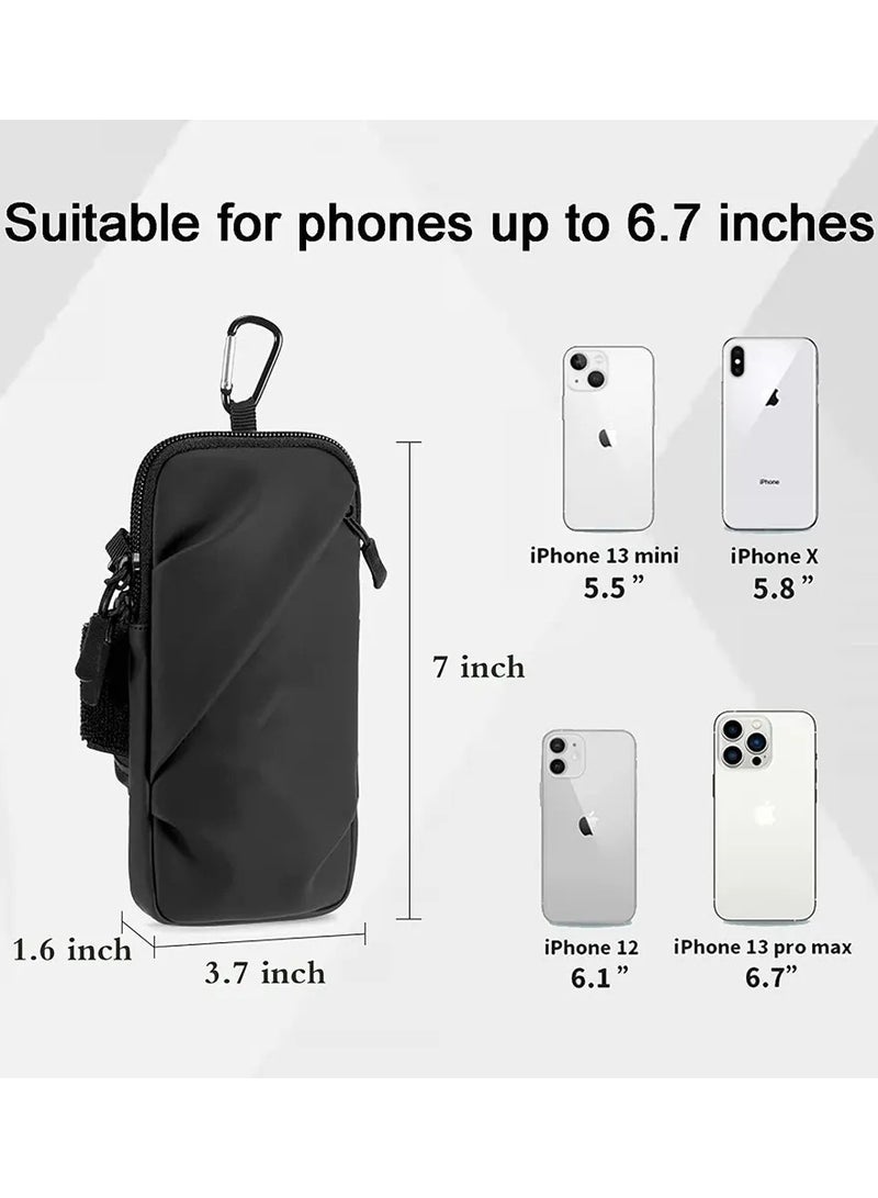 Generic Smartphone Armband Sleeve Pouch Bag Phone Arm Bands with Workout Fits Phone Android Phone Use for Running - Image 5