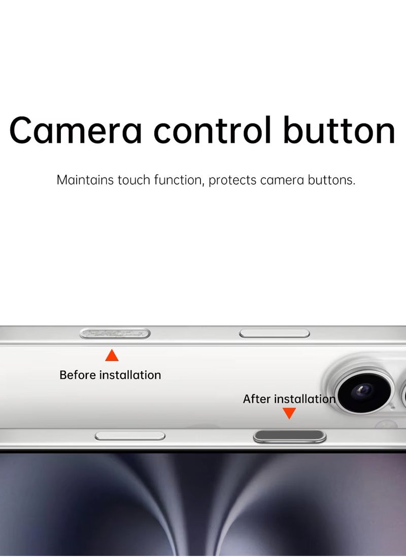 Wtech - Apple iPhone 16/16 Plus/16 Pro/16 Pro Max Camera Control Capture Button, Sensitive Camera Control Capture Button,Universal Camera Control Button Protection - Black - Image 1