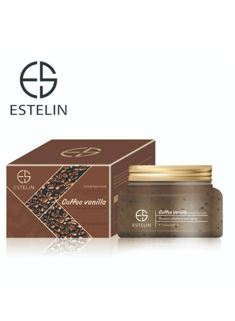 ESTELIN High Quality Coffee Vanilla Anti-Aging Body and Face Scrub 250 g  - Image 2