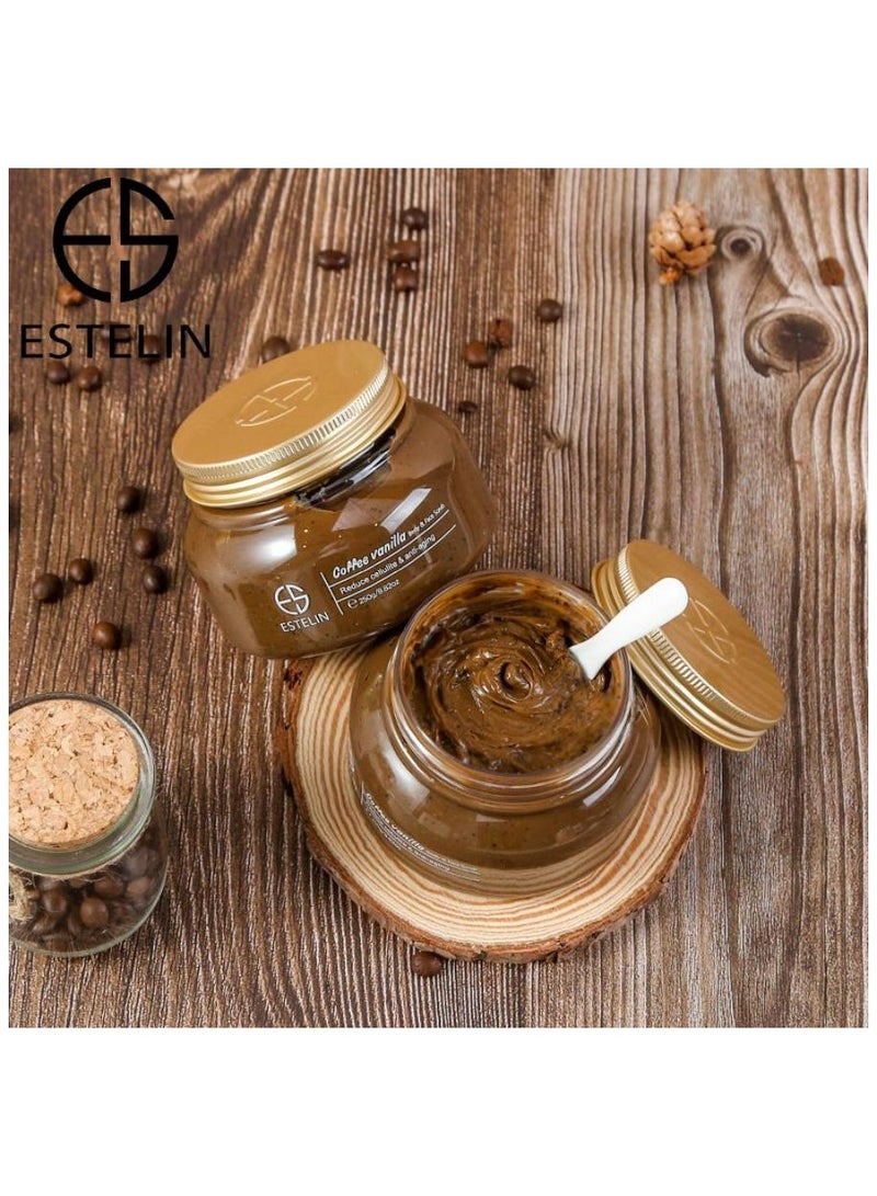 ESTELIN High Quality Coffee Vanilla Anti-Aging Body and Face Scrub 250 g  - Image 5
