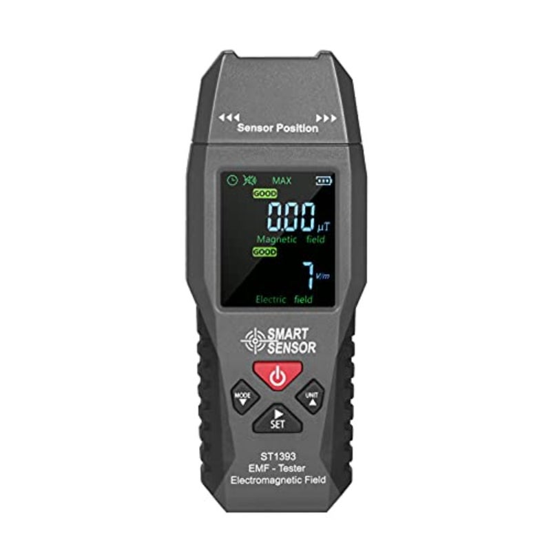 مقياس EMF، كاشف المجال الكهرومغناطيسي، مقياس EMF الرقمي، مقياس إشعاع المجال الكهرومغناطيسي، كاشف الإشعاع مع شاشة LCD، اختبار الإشعاع المحمول لفحص EMF الداخلي والخارجي - Image 1