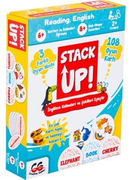 Creative Games Stack Up! English Word and Shape Box Game 
