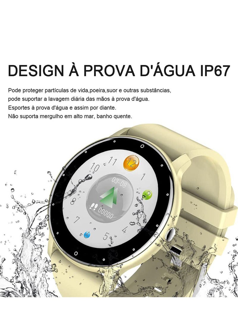 ZL02D Smart Bracelet Health Housekeeper Sports Partner Weather Forecast Heart Rate Blood Pressure Information Reminder Yellow  - Image 5