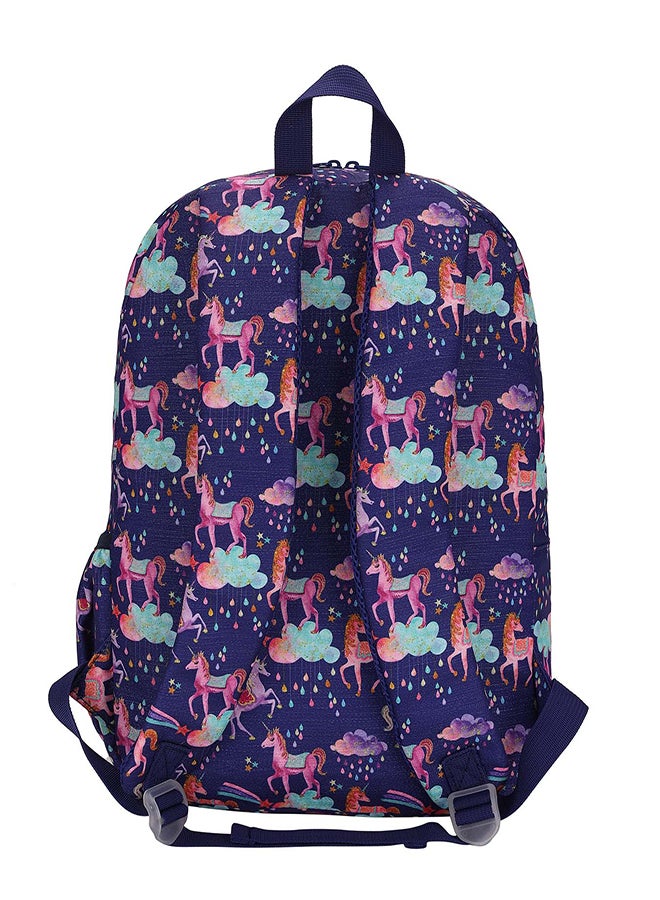 CUBS Unicorn Print Waterproof Kids 28L Glittery Backpack with zip closure Ideal for 6-12 years age group - Image 3
