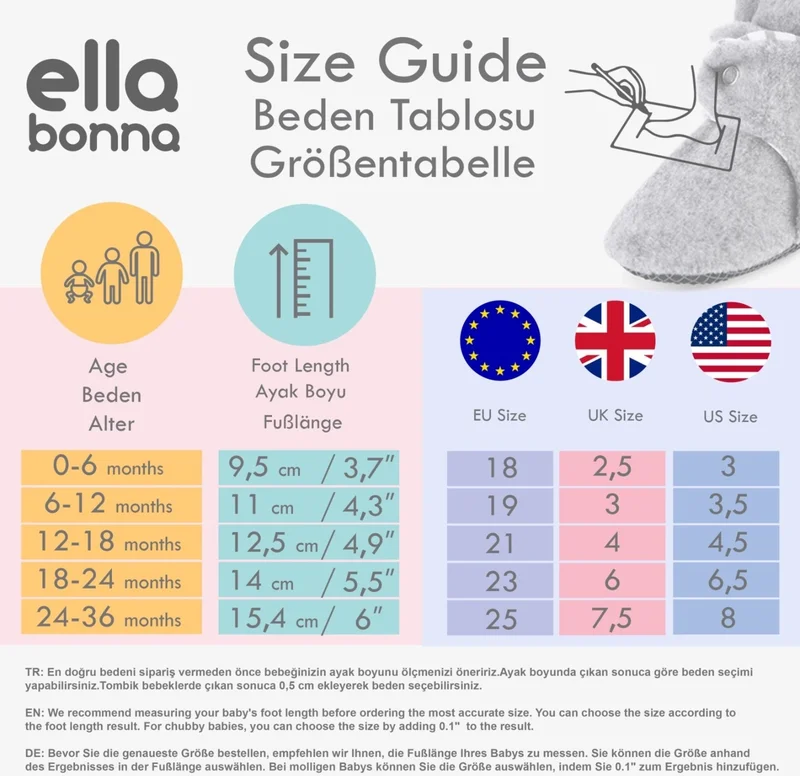 Ella Bonna Teddy Baby Slipper, Non-Slip Sole, Organic Cotton Lining, Home Nursery Shoes, Ecru White