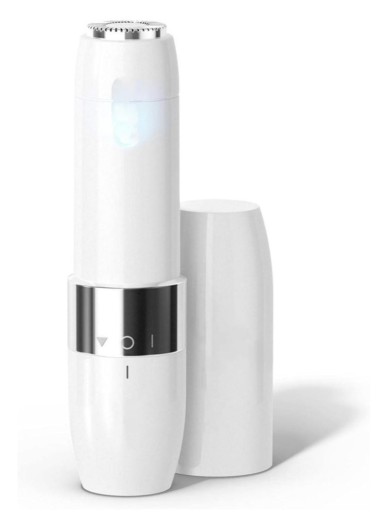 جهاز ازاله  شعر الوجه الصغير مع الضوء الذكي ، لون أبيض - Image 1