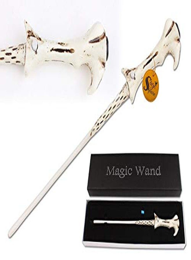 Sage Square Handcrafted Classic LED Illuminating Voldemort Magic Wand, Wizard Lighting Tip Stick Collectible, Cosplay Accessory (34 cm Long, Multicolour) - Image 4