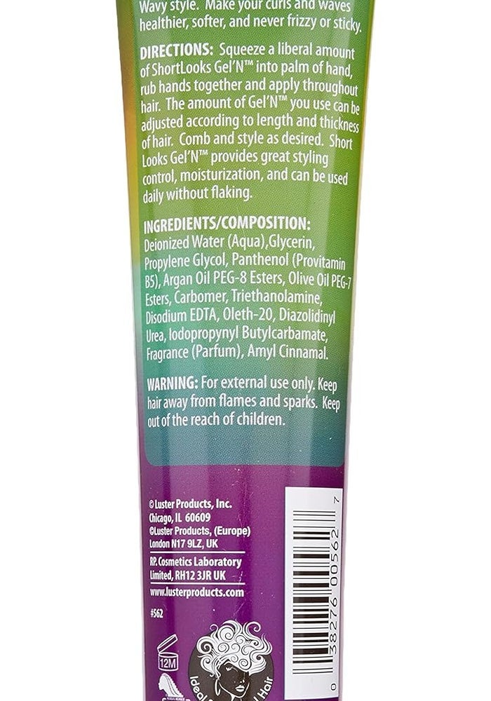 Luster's ShortLooks Gel'n for Curls, Waves, Coils & Kinks - 6oz - Image 2