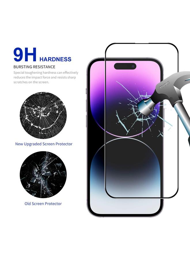 erorex For Iphone 16 Pro Max 2Pcs Full Glue High Aluminum-Silicon Tempered Glass Film - Image 2