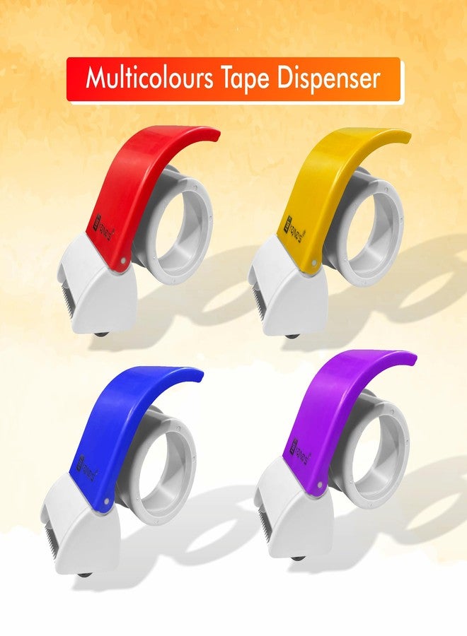 YAJNAS 2 Inch Tape Dispenser Handy for Packing Packages Lightweight Ergonomic Industrial Heavy Duty Handy Tape Cutter for Couriers Pack of 1 - Image 3