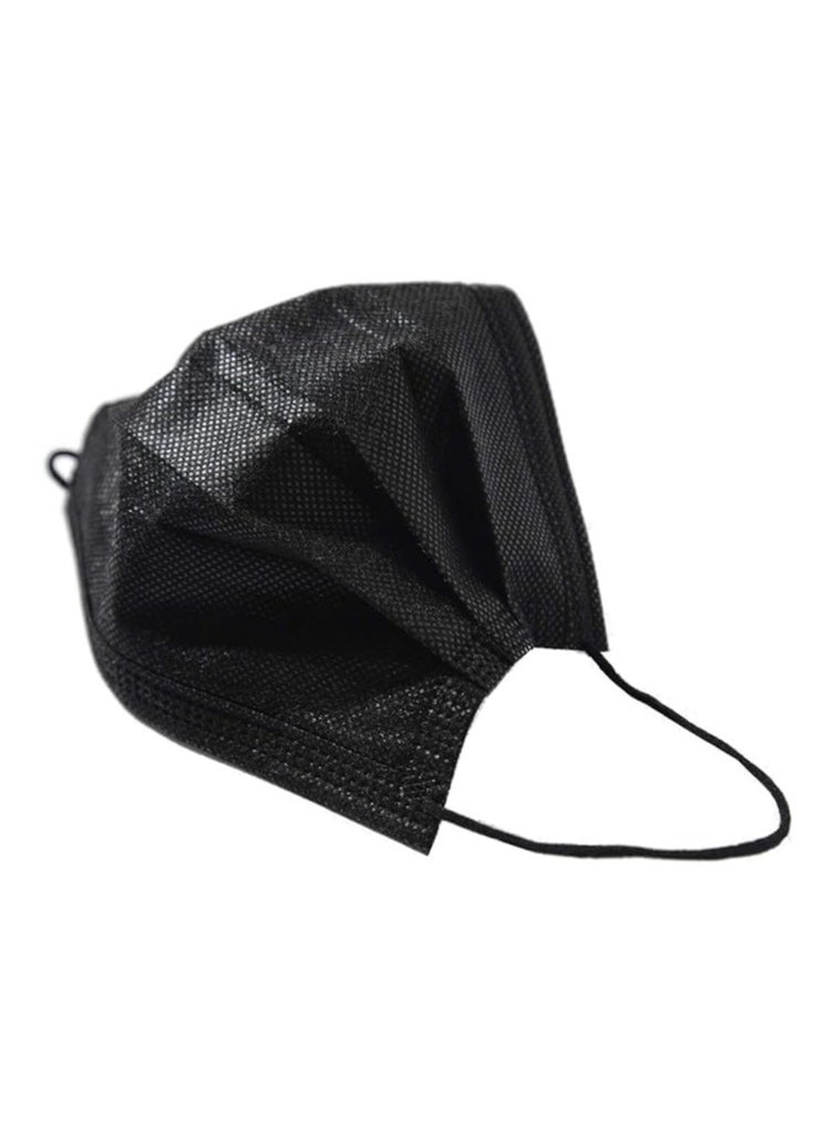 San Yi 50PCS 3 ply black disposable face shield filter protection  - Image 5