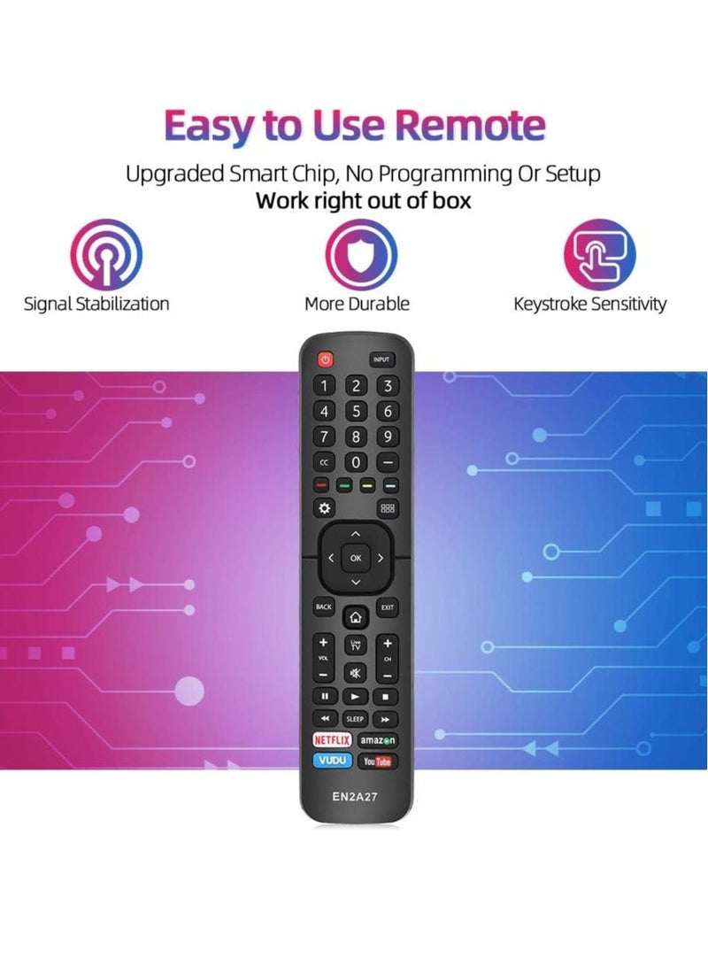ELTRAZONE New Replaced Remote Control EN2A27 for Hisense LED TV 55H6B 55H6B 50H7GB 50CU6000 50H5C 50H6C 50H7C 50H7GB1 50H8C 55H5C 55H6B 55H7B 55H7C 55H8C 55H9B2 65CU6200 65H10B 40H5C 43H5C 43H7C - Image 3