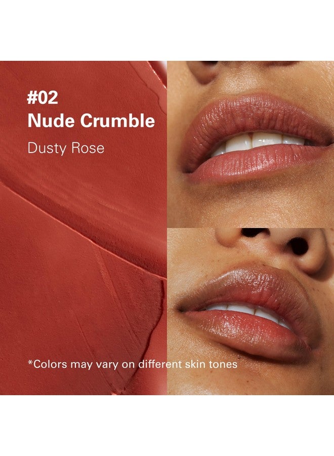 ميليكسير زبدة الشفاه النباتية 02 Nude Crumble (ملونة) (+11 لونًا إضافيًا) 0.13 أونصة خالية من النحل، خالية من الفازلين، مغذي عميق، نباتي، مرطب شفاه نباتي للشفاه الجافة والمتشققة والمتشققة - Image 3