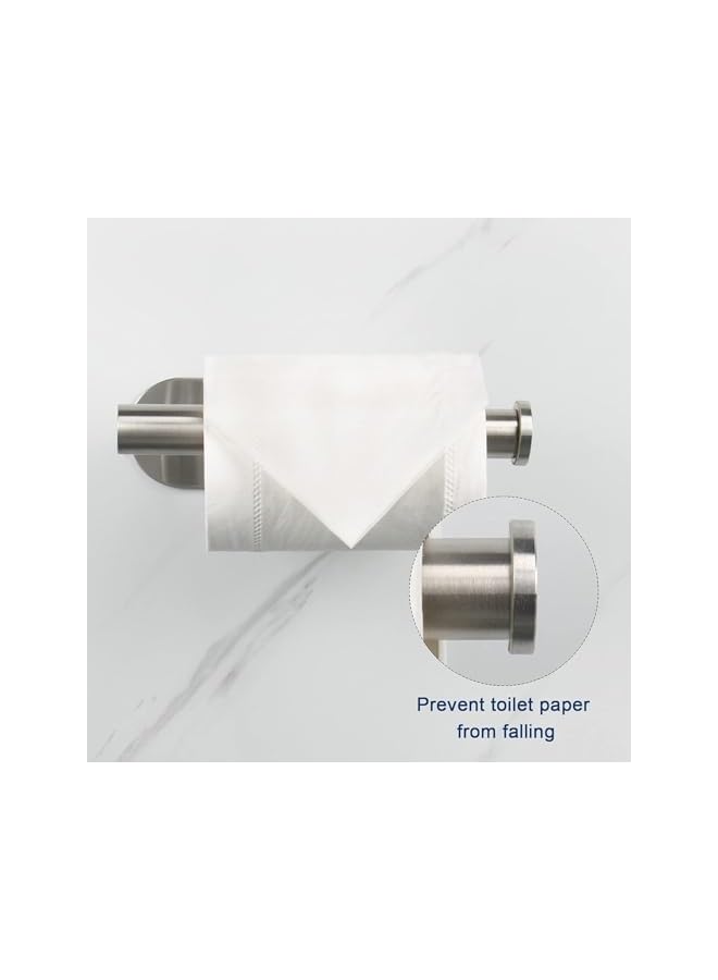 S-TOP Adhesive Toilet Paper Holder - Thicken Stainless Steel, Rustproof Roll Holder for Bathroom, Kitchen (1 Pack,) - Image 2