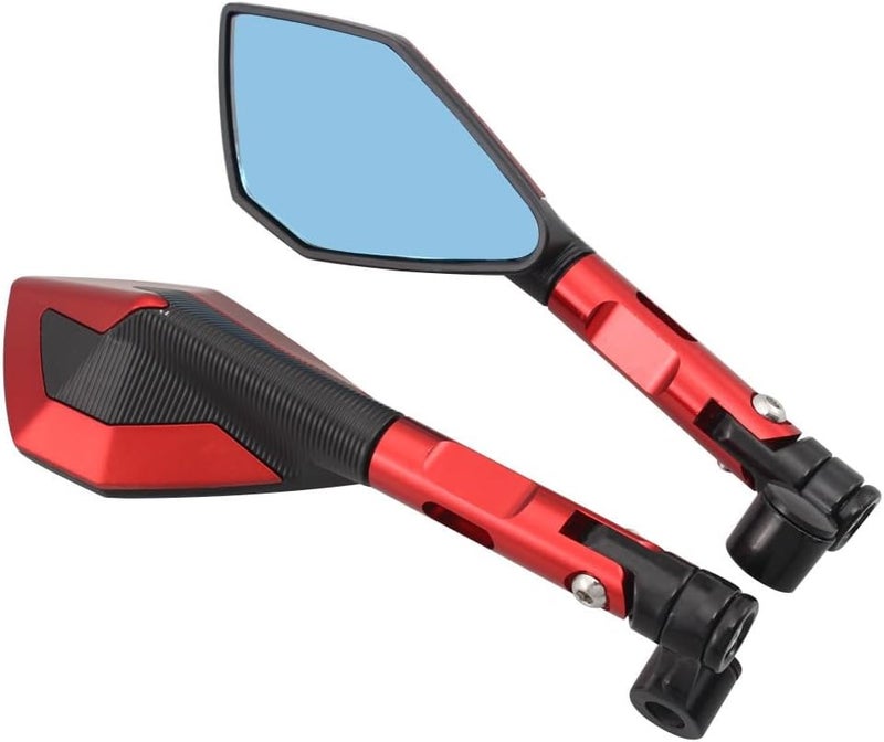 QASULER Universal Motorcycle Rearview Mirrors - Image 4