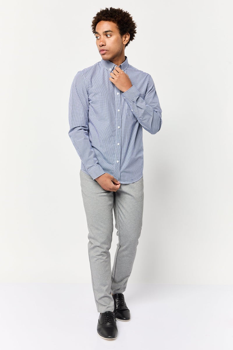 Celio Men Regular Fit Checkered Long Sleeves Casual Shirt, Multicolor - Image 2