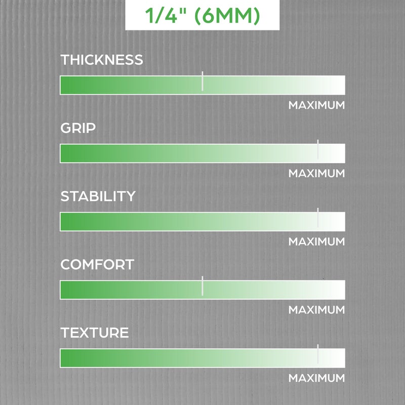 Gaiam Essentials 1/4" Thin (6mm) Yoga & Pilates, Fitness & Exercise Mat with Easy-Cinch Carrier Strap Cusion Support For Fitness and Gym Workouts - Image 3