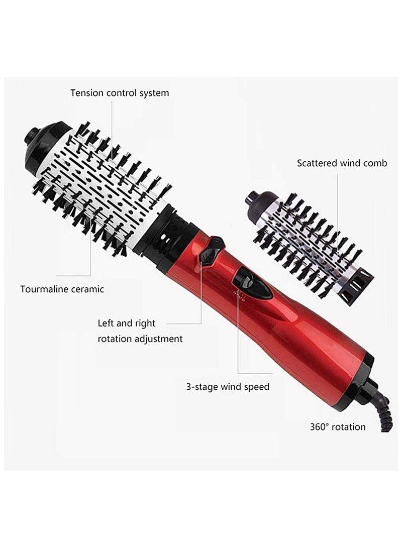general Hot Air Comb Hot Air Dryer Comb Kit 2 in 1 Electric Rotating Hair Turning Fan with Negative Ion Brush for Hair Curling and Straightening - Image 2