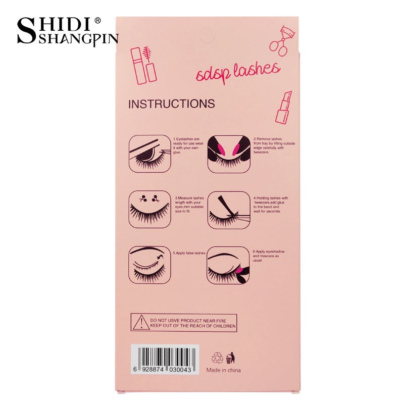 SHIDISHANGPIN 7-Pair Mixed False Eyelashes, Mink Hair, 3D Style - Hot Selling Set on Noon - Image 5