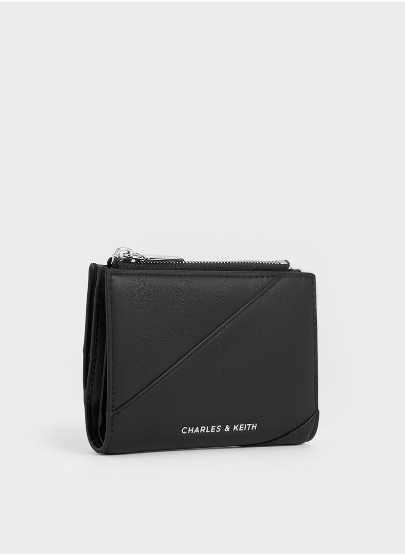 Charles & Keith CHARLES & KEITH Trin Stitch-Trim Wallet - Black  - Image 2
