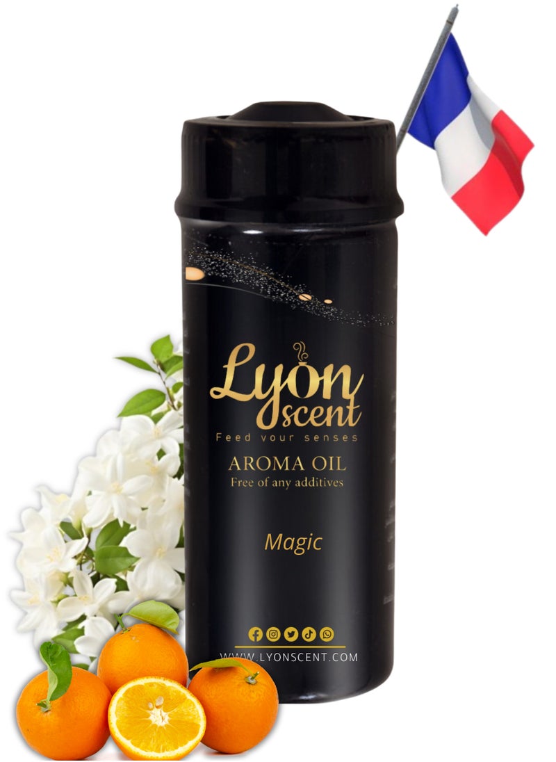 LYON SCENT - Lyon Scent Aroma Oil, 100% Pure Oil, Perfume for Air Freshener, Diffuser Aroma, Fragrance Oil, Air Freshener Oil refill, Essential Scented Oil, Luxurious Scent (MAGIC) - Image 1
