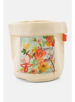 DEMDACO Printed Wild And Free Planter Bag, Cream  - Image 1