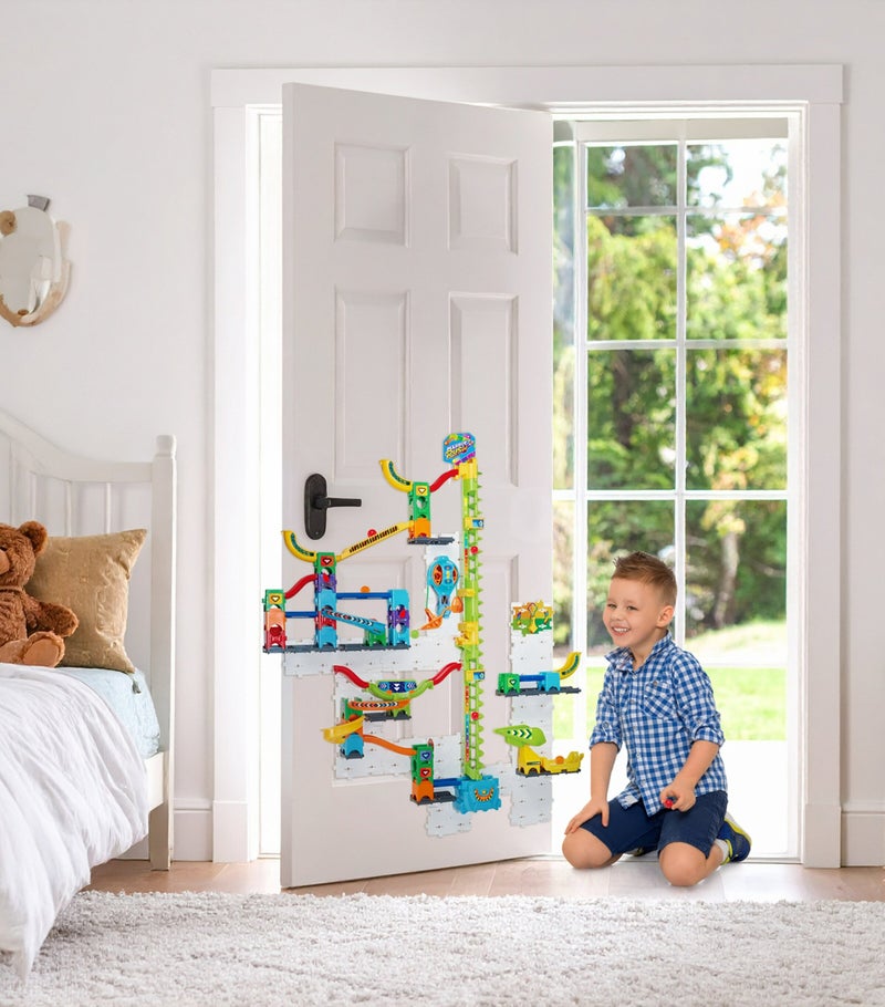 VTech Marble Rush Free Fall Vertical Set with Motorized Lift, 84 Pieces & 10 Marbles - Image 2