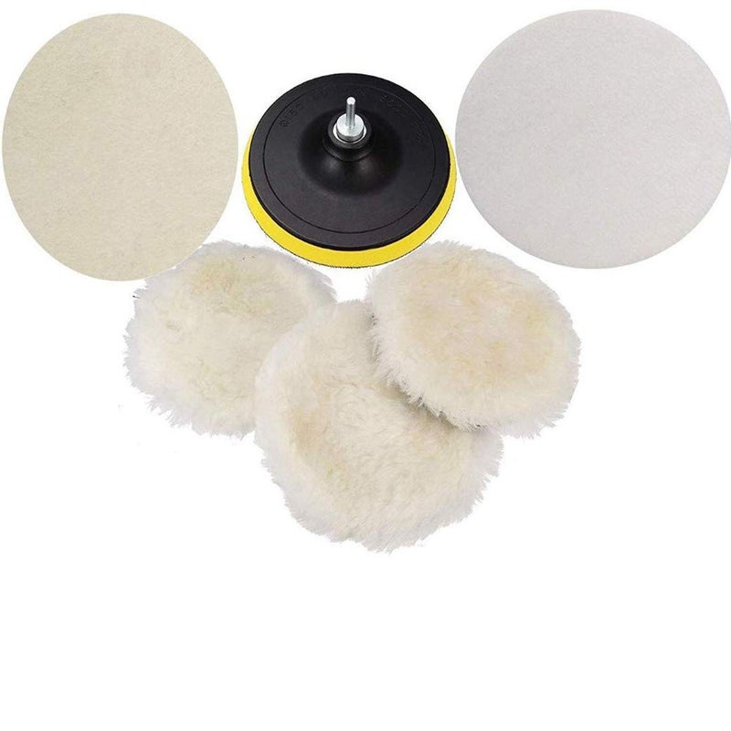 DIY Crafts Diy Crafts Polishing Buffer Wool Self Adhesive Felt Pad Wheel Polishing Pad Woolen Polishing Waxing Pads Kit M1014 Pack of 2 Set 6 Set 