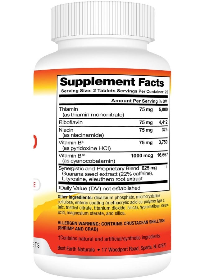 Best Earth Naturals - Wake Up Formula, Supplement Taken At Bedtime And Works While You Sleep For Delayed Time Release Energy In Morning. Alternative To Coffee And Morning Alarm Clock 40 Count - Image 1